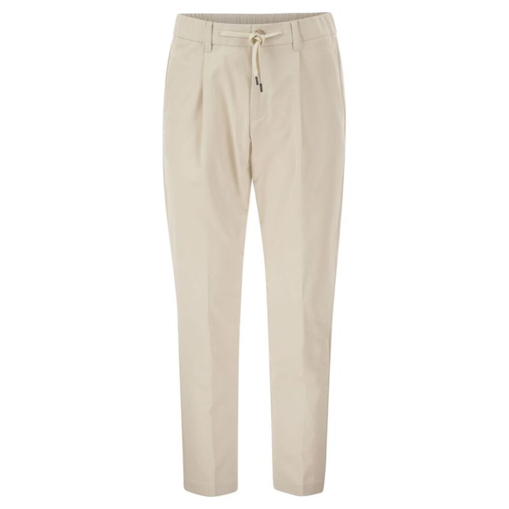Herno Men Technical Fabric Drawstring Trousers